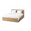 Giường ngủ 1m4x2m có ngăn kéo cuối giường giá rẻ GCN16