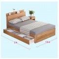 Giường ngủ đẹp 1m6 có ngăn và có kệ đầu giường giá rẻ GCN25