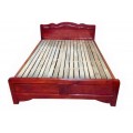 Mẫu giường ngủ gỗ keo giá rẻ rộng 1.5 mét GNK15