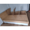 Giường ngủ gỗ công nghiệp gia đình cho căn hộ chung cư có 6 ngăn kéo rộng 1,6 mét  GCN33